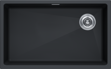 Кухонная мойка Paulmark LUMI 74UNI-SKEW LU74SK-AN 74х46 цвет антрацит